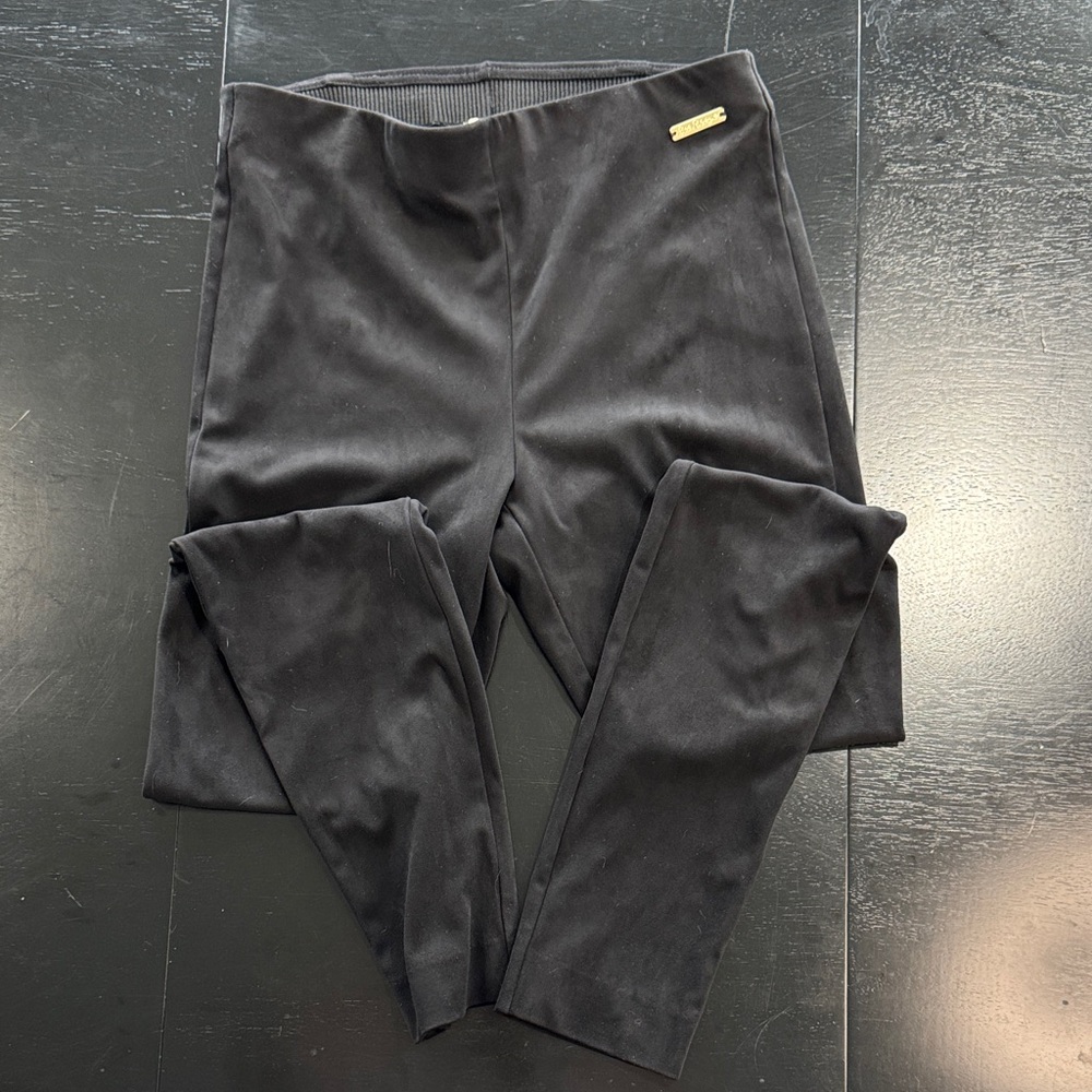 Lilly Pulitzer Black Suede Leggings